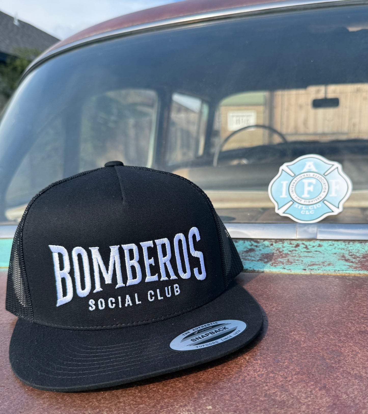 Black w/ White Lettering