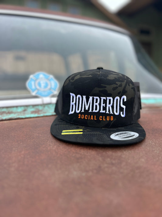 Black Camo w/ White & Orange