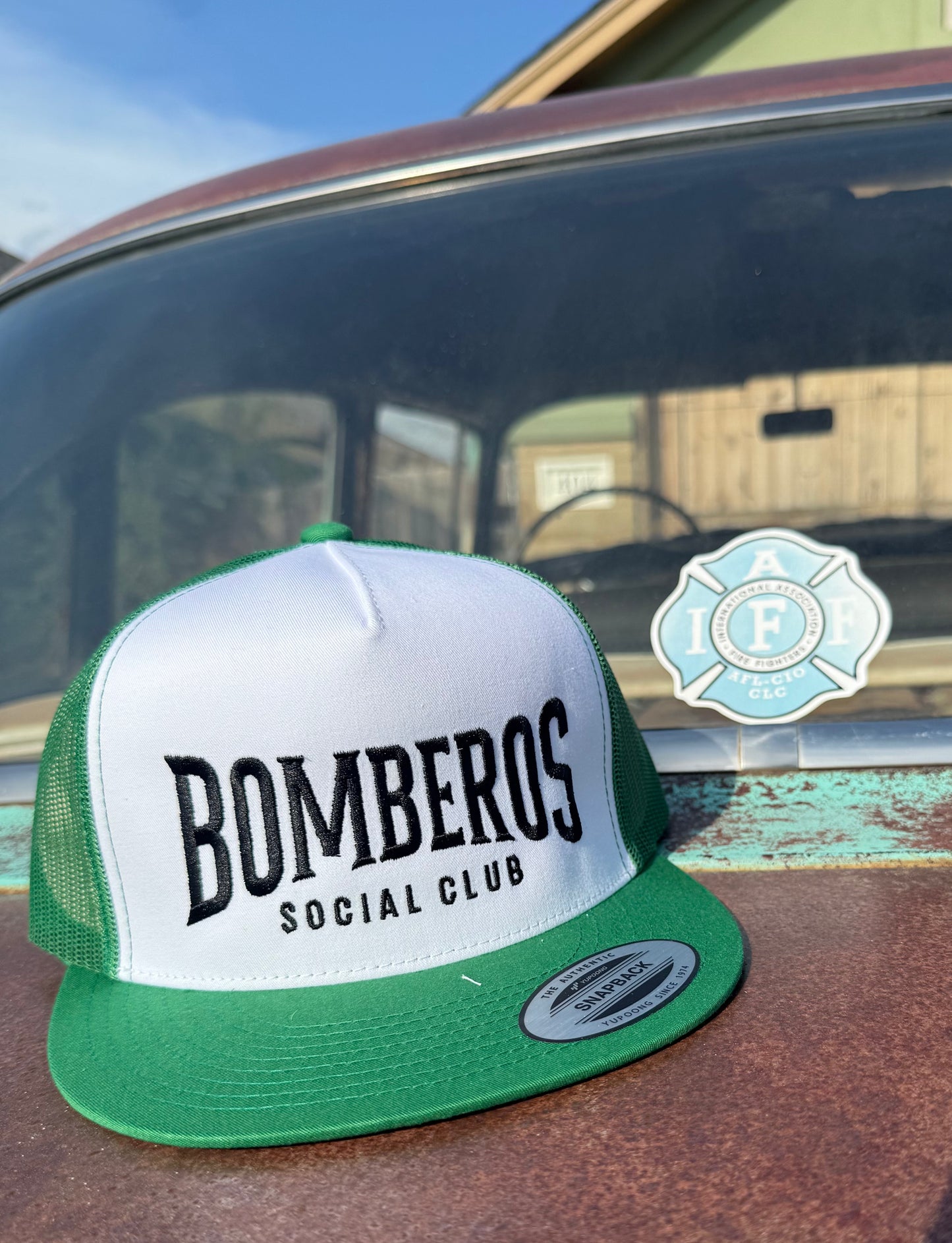 Green & White w/ Black Lettering