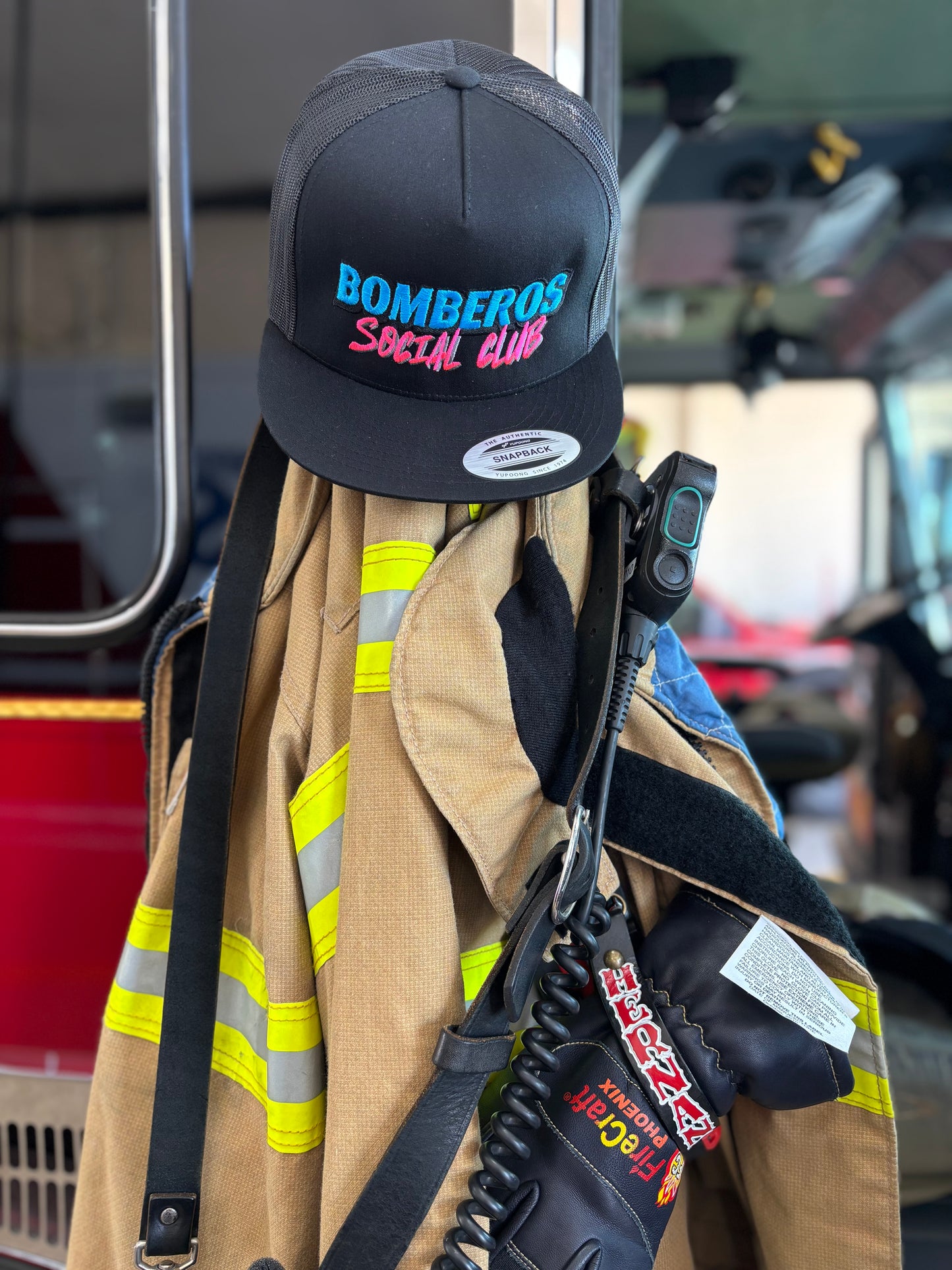 Black w/ Neon Blue & Pink Lettering